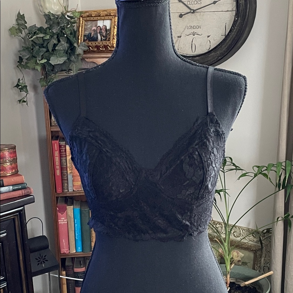 Laura Ashley Black Lace Bralette